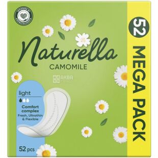 Naturella, Normal Trio Camomile, 52 шт., Прокладки ежедневные