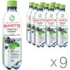 Buvette Vitamin Water, Упаковка 9 шт. х 0,5л, Напиток негазированный соковый черная Смородина и Мята Бювет, ПЭТ