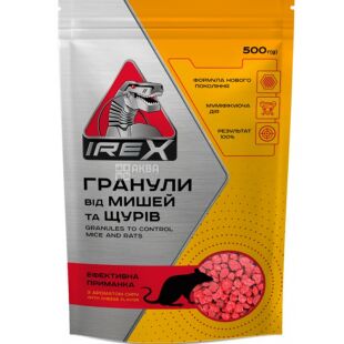 Irex, 500 г, Гранулы от мышей и крыс, с ароматом сыра