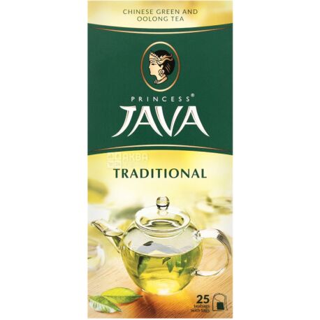 Принцесса Ява, 25 пак. х 1,8 г, Чай зеленый и оолонг, традиционный