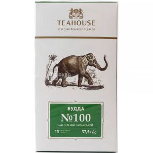 Teahouse, 15 пак. х 2,5 г, ТіХаус, Чай зелений Будда