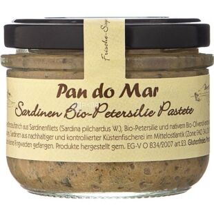Pan do Mar, 125 г, Паштет из сардины и органической петрушки