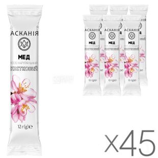 Аскания, 45 шт. х 12 г, Мёд цветочный, в стиках