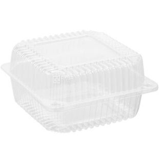 Інпак, Контейнер харчовий з кришкою, 1440 мл, 50 шт., 150х150х80 мм