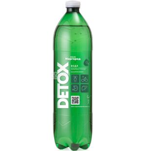 Detox Aqua Миргород, 1 л, Детокс Аква, Вода мінеральна сильногазована, лікувально-столова, ПЕТ