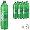 Detox Aqua Миргород, Упаковка 6 шт. х 1 л, Детокс Аква, Вода минеральная сильногазированная, лечебно-столовая, ПЭТ