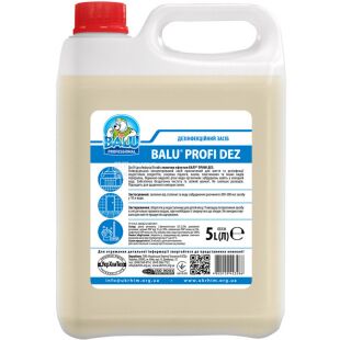 Balu Profi-DEZ, 5 л, Балу, Засіб дезінфікуючий з миючим ефектом, універсальний, каністра