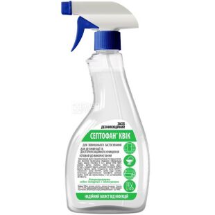 Септофан Квік, 500 мл, Засіб для дезінфекції та достерилізаційного очищення інструментів та поверхонь, спрей