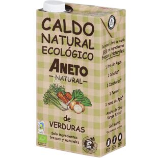 Aneto, Organic Vegetable Broth, 1 л, Бульон овощной, органический