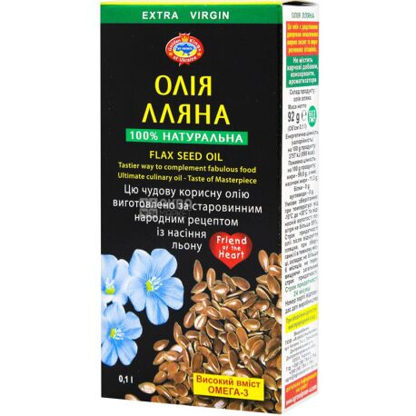 Golden Kings of Ukraine, 0,1 л, масло, льняное нерафинированное