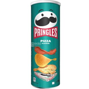 Pringles Pizza, 165 г, Чипсы картофельные, Принглс Пицца, тубус