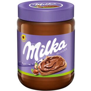Milka Hazelnut, 600 г, Мілка, Паста шоколадно-горіхова