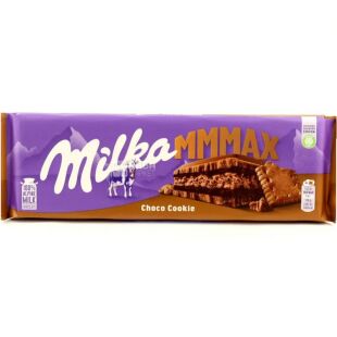 Milka Choco Cookie, 300 г, Милка, Шоколад молочным с кусочками шоколадного печенья