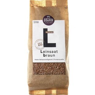 Antersdorfer Die Bio-Muhle, 500 г, Семена льна, коричневые, органические