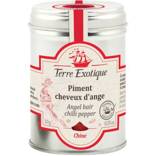Terre Exotique, 10 г, Перец Чили нарезанный лентами, Волосы ангела, сковил 5/10