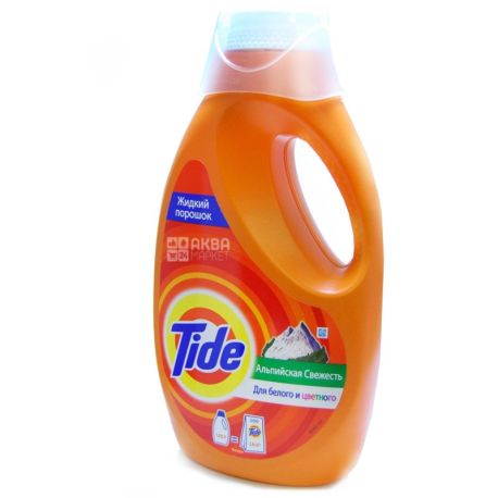 Tide, 1235 мл, средство для стирки, Альпийская свежесть