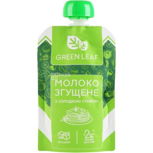 Green Leaf, 90 г, Грин Лиф, Молоко сгущенное со стевией, 9.9% 