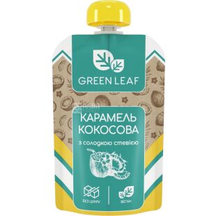 Green Leaf, 90 г, Грін Ліф, Крем-карамель кокосова зі стевією