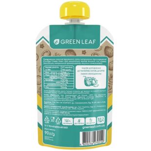 Green Leaf, 90 г, Грин Лиф, Крем-карамель кокосовая со стевией