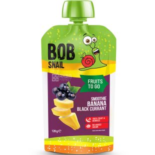 Bob Snail, 120 г, Смузі Банан-Чорна смородина Боб Снейл, без цукру