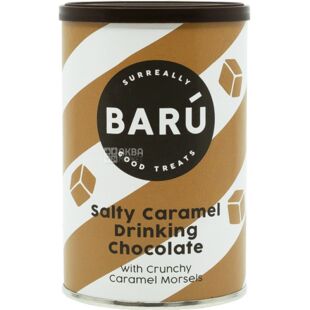 Baru, Salty Caramel, 250 г, Бару Соленая карамель, Растворимый шоколад, ж/б