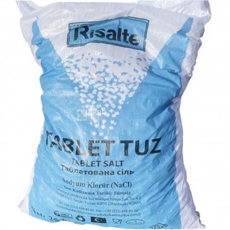 Risalte Tablet Tuz, 25 кг, Ризалте, Соль таблетированная для смягчения воды