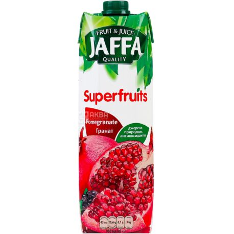 Jaffa, Superfruits, Гранатовий, 0.95 л, Джаффа, Нектар натуральний