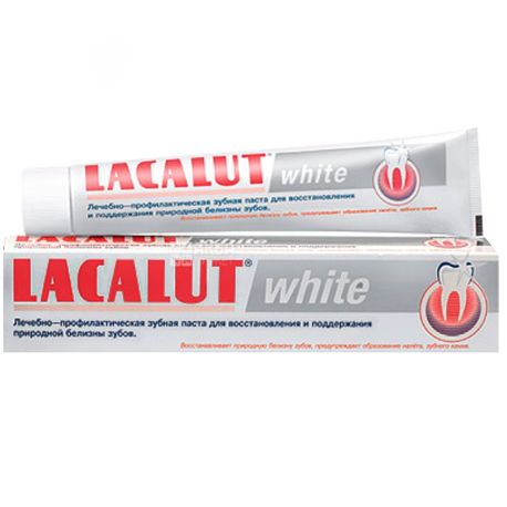 Lacalut White, 75 мл, Зубная паста Отбеливающая