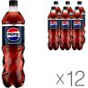 Pepsi Cola, Black, Упаковка 12 шт. х 1 л, Напиток газированный Пепси, без сахара, ПЭТ