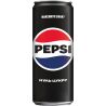 Pepsi-Cola, Black, 0,33 л, Пепси-Кола, Блэк, Вода сладкая, низкокалорийная, ж/б