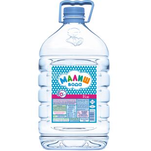 Малиш, 5 л, Вода дитяча негазована, з перших днів життя, ПЕТ