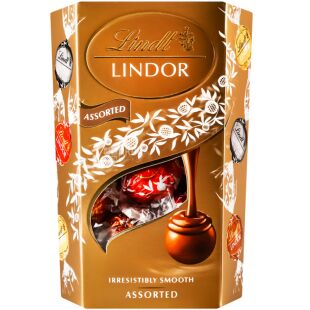 Lindt Lindor, 200 г, Цукерки шоколадні Асорті, Ліндт Ліндор