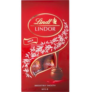 Lindt Lindor, 137 г, Конфеты молочный шоколад, Линдт Линдор