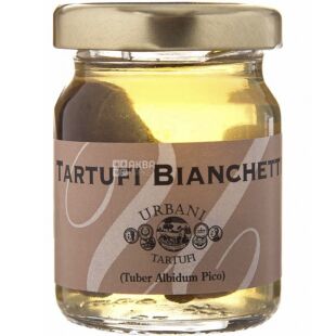 Urbani Tartufi, 18 г, Трюфель Bianchetti цельный, стекло