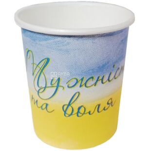 Стакан паперовий одношаровий кольоровий, 50 шт. х 110 мл, D65, в асортименті