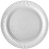 Тарілка паперова закусочна кругла, 50 шт., Ø230 мм, біла