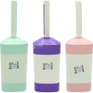 Zambak Elegant, Ершик для унитаза Замбак с подставкой, пластиковый, в ассортименте