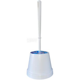 Мой дом, Ершик для унитаза с подставкой, пластиковый, белый