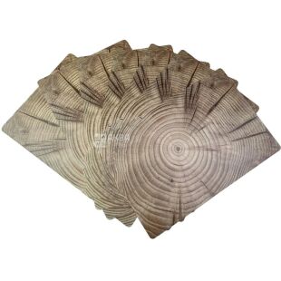 Мой Дом, 1 шт., Коврик сервировочный, Срез дерева, 30х45 см, в ассоритменте