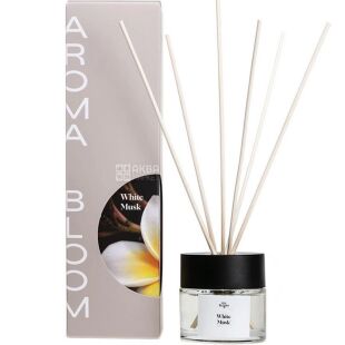 Aroma Bloom, White musk, 100 мл, Арома Блум, Аромадифузор Білий мускус
