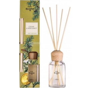 Aroma Bloom Cedar & Bergamot, 100 мл, Арома Блум, Аромадифузор Кедр та бергамот