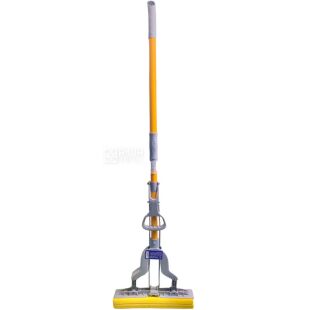 Мой Дом Fly, Швабра Флай с отжимом и мягкой губкой, 27х110 см