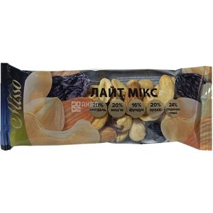 Misso, 40 г, Миссо Лайт микс, Орехово-фруктовое ассорти