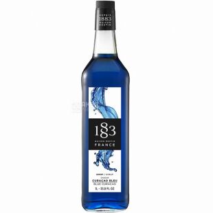 1883 Maison Routin, 1 л, Мейсон Рутин, Сироп Блю Кюрасао, органический, стекло