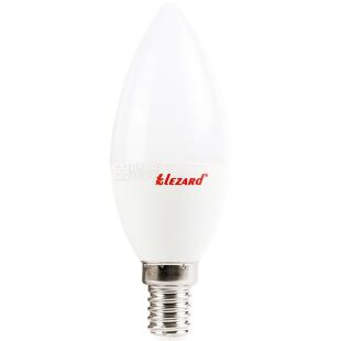 Lezard, LED CANDLE B35, Лампа світлодіодна свічка, цоколь E14, 5W, 2700K, тепле біле світіння, 400 Lm