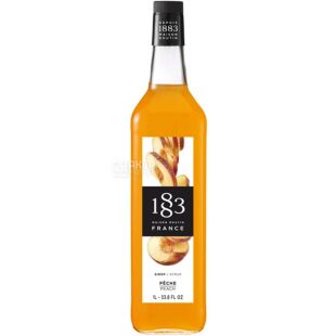 1883 Maison Routin, 1 l, Mason Routin, Peach Syrup, organic, glass