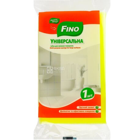Fino, 1шт., Губка для кафеля и ванной, в ассортименте