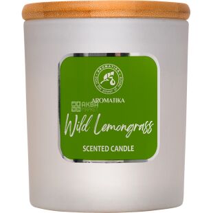 Ароматика Wild Lemongrass, 200 г, Свічка ароматична Дикий лемонграс, 75х98 мм