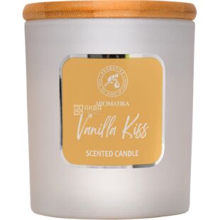 Ароматика Vanilla Kiss, 200 г, Свеча ароматическая Ванильный поцелуй, 75х98 мм