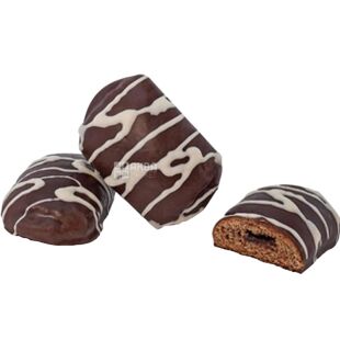 Dolyna, 500 г, Долина, Пряник заварной Черный принц с вишневой начинкой, в глазури